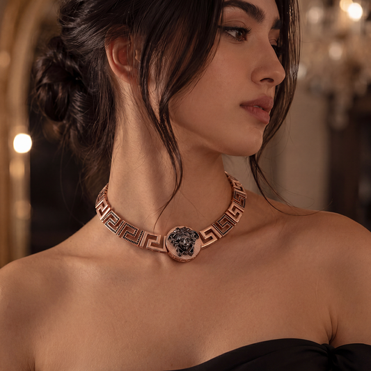 Mythos Meander Statement Necklace