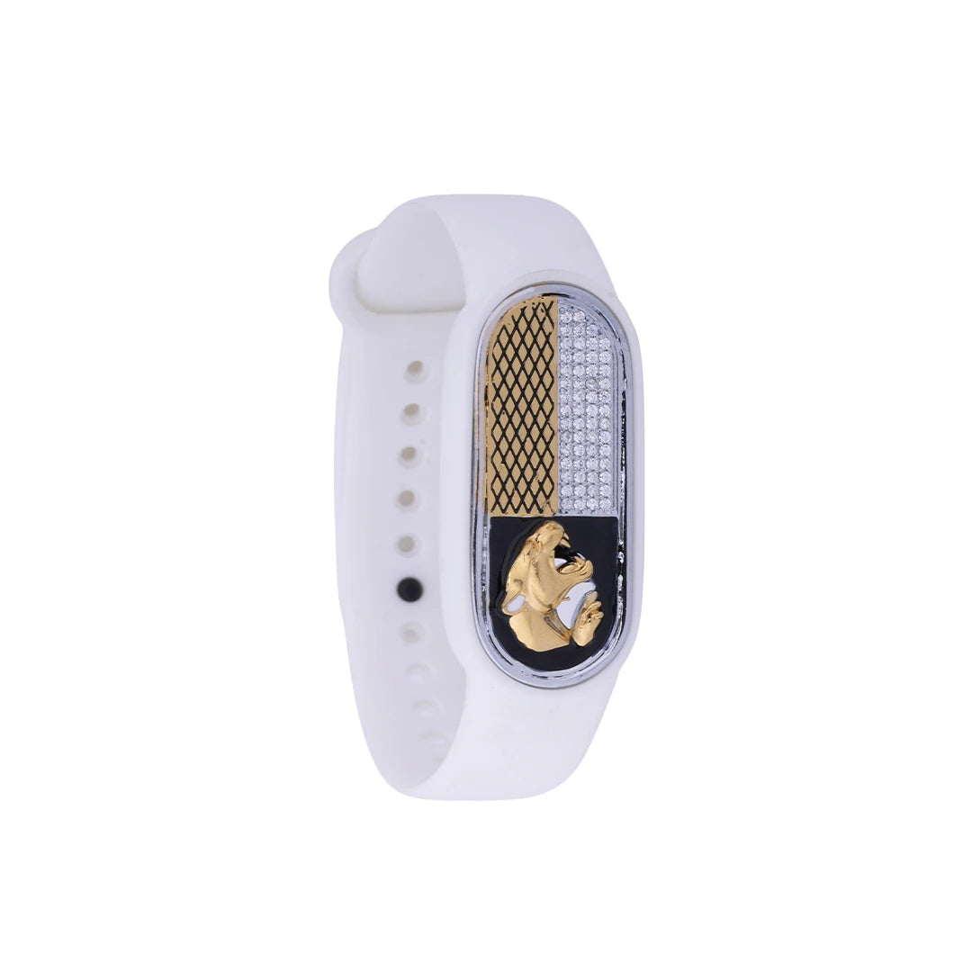 Regal Lion Flexible Strap Bracelet | 925 Sterling Silver