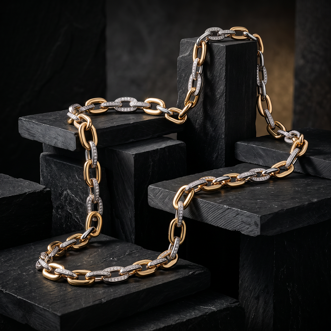 Aureus Orbit Two-Tone Men’s Chain