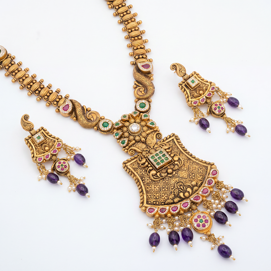Rajsi Mayura Heritage Necklace Set