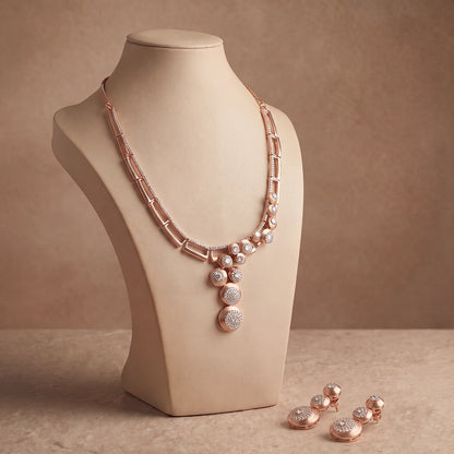Lumière Cascade Necklace Set | 925 Sterling Silver