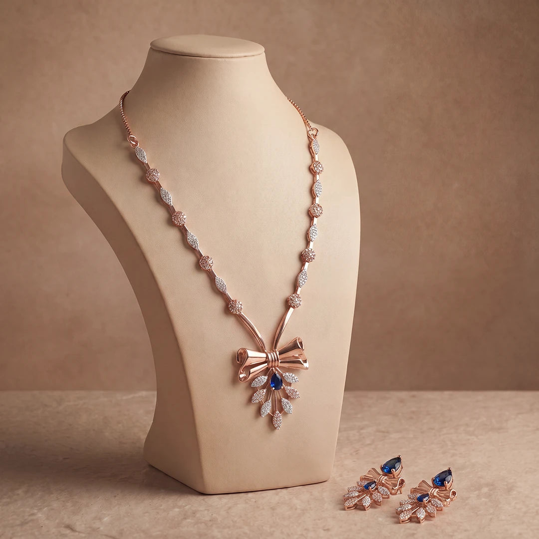Botanica Flow Tassel Necklace Set | 925 Sterling Silver