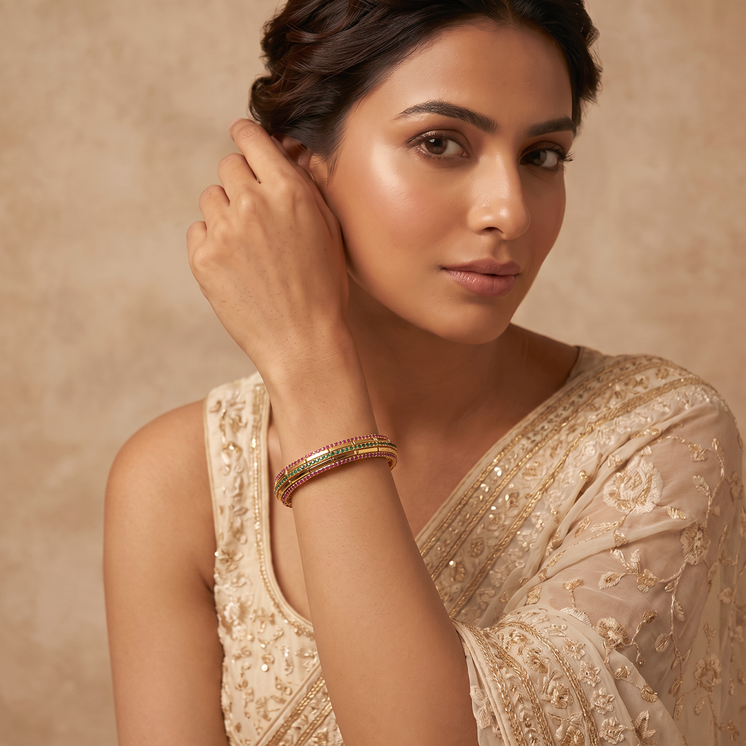 Rangrez Twin-Line Statement Bracelet