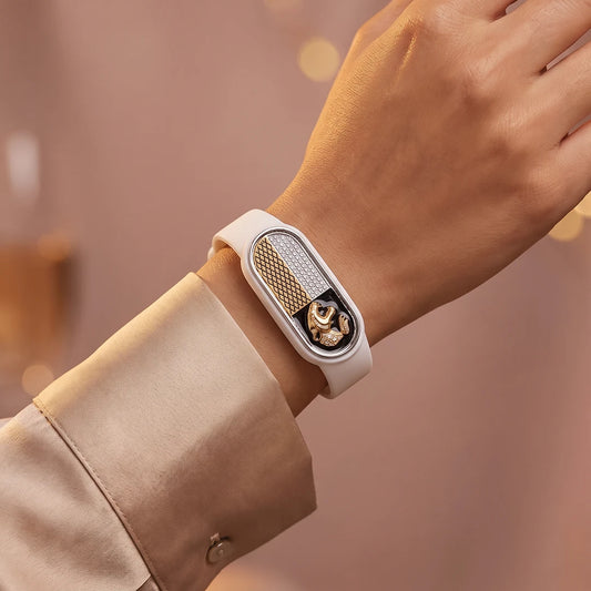 Regal Lion Flexible Strap Bracelet | 925 Sterling Silver
