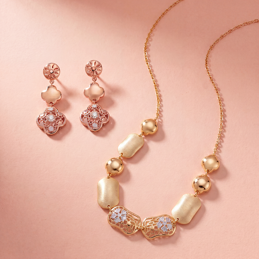 Aurelia Petal Necklace Set