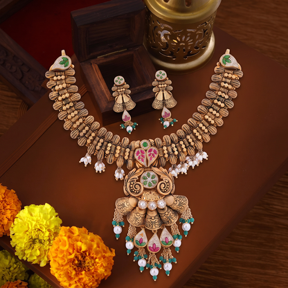 Rajsi Padma Ghungroo Necklace Set