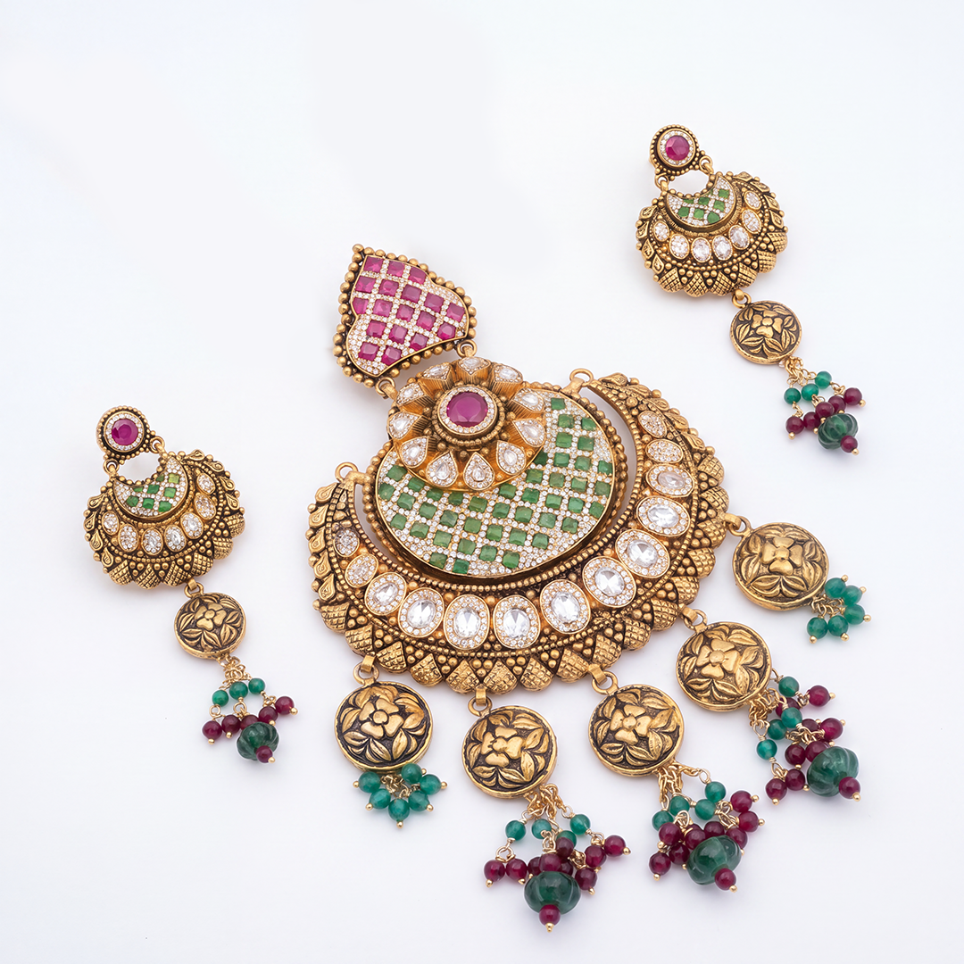 Maharani Panna Chand Pendant Set