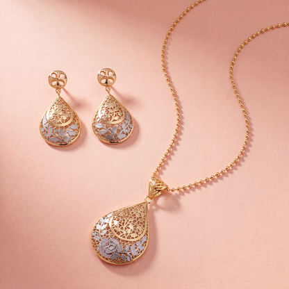 Floréa Teardrop Pendant Set