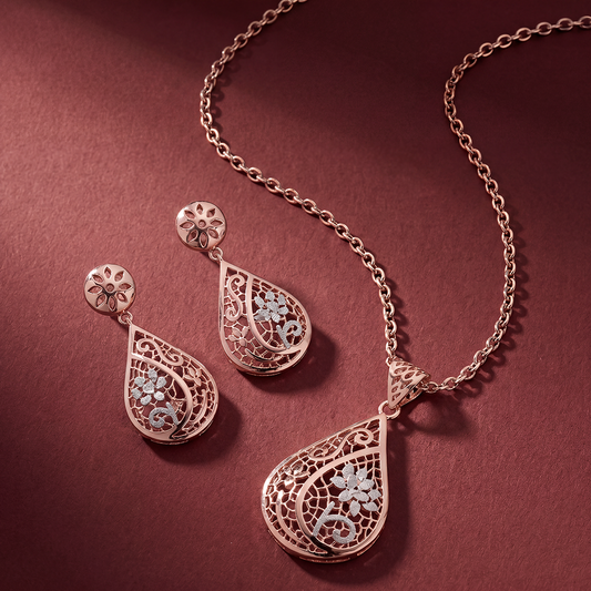 Noor Paisley Pendant Set