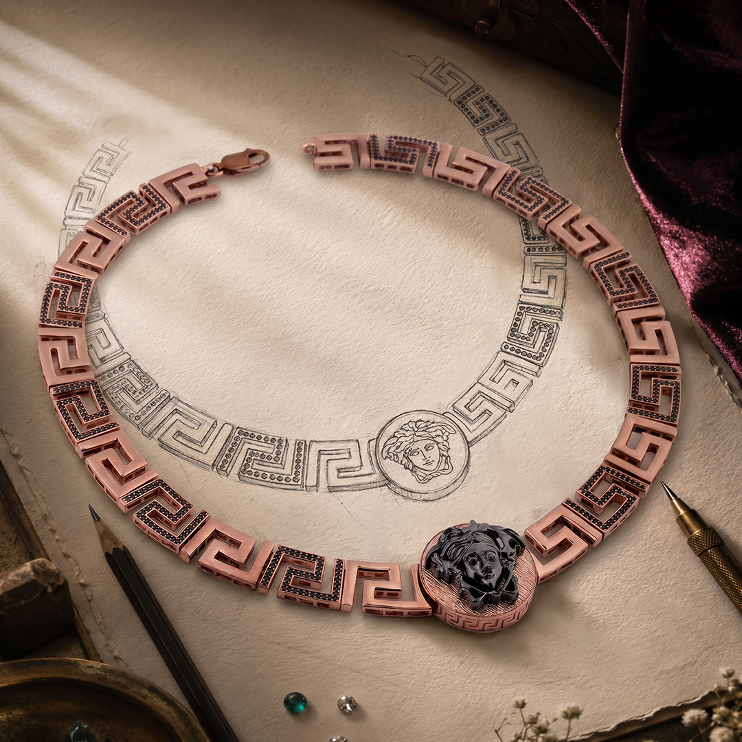 Mythos Meander Statement Necklace