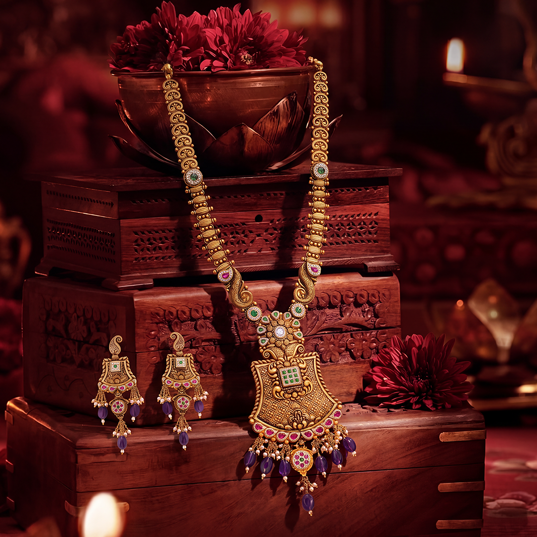 Rajsi Mayura Heritage Necklace Set