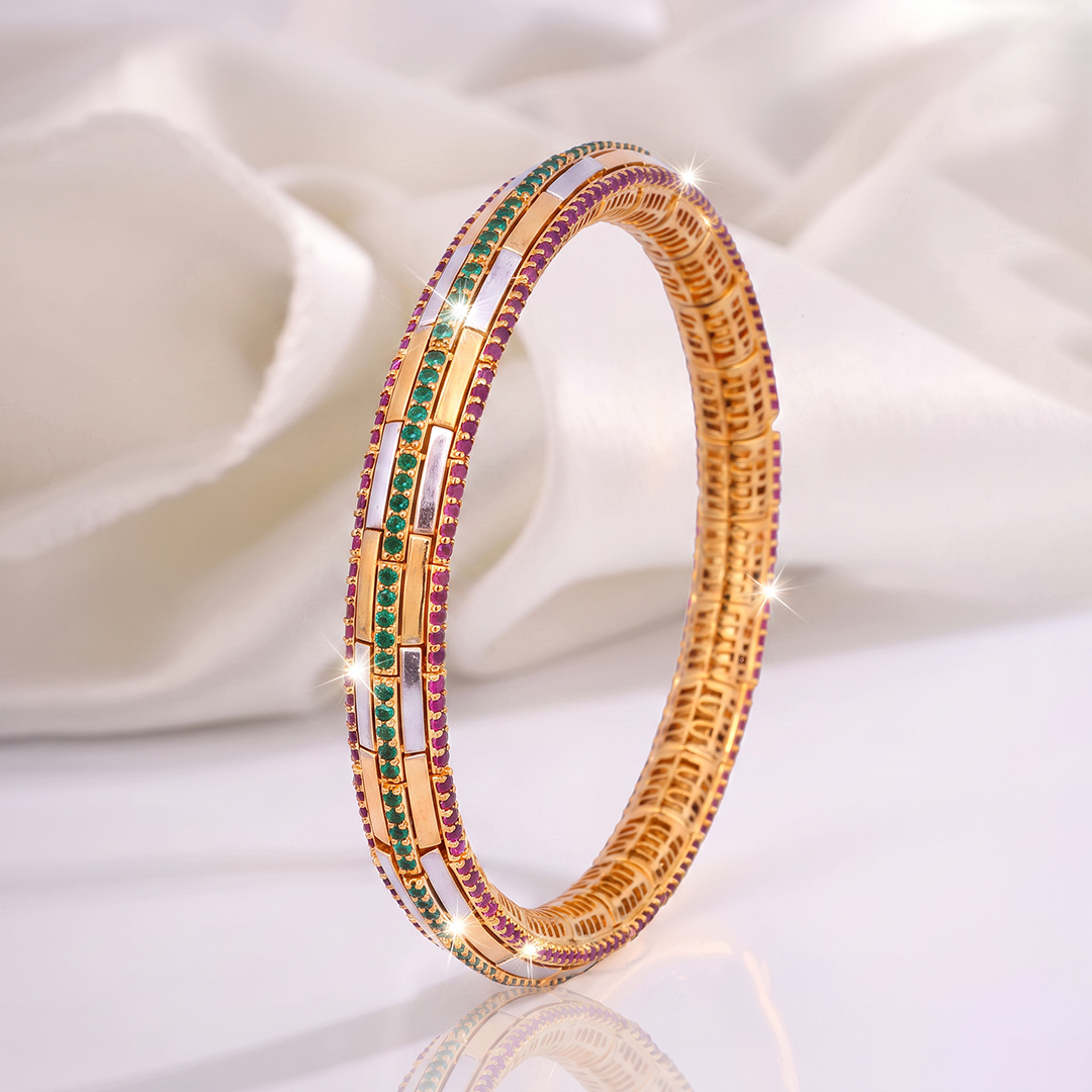 Rangrez Twin-Line Statement Bracelet