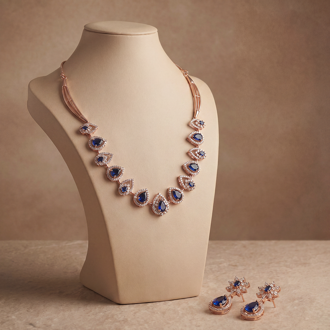 Sapphire Muse Necklace Set