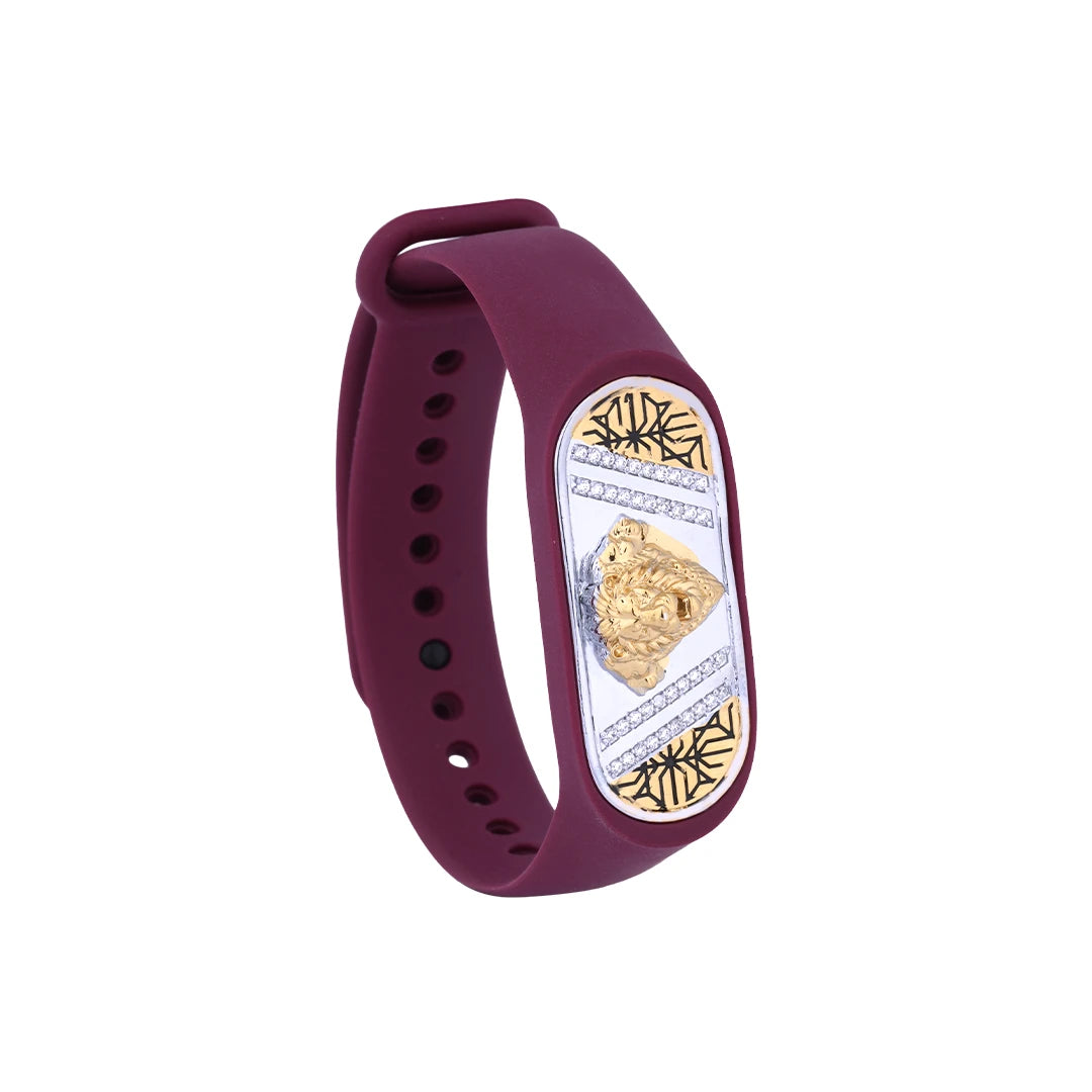 Regal Heritage Crest Flexible Strap Bracelet | 925 Sterling Silver