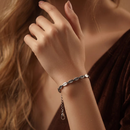 Antique Oval Link Ladies Bracelet | 925 Sterling Silver