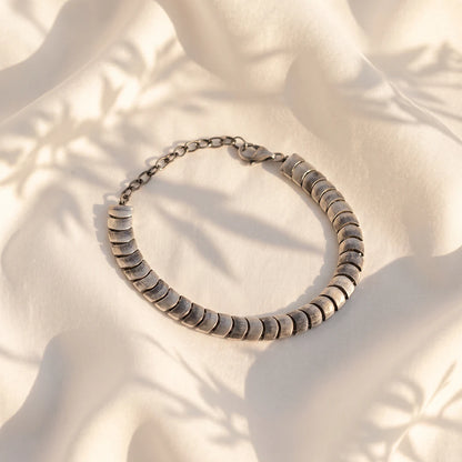 Oxidised Flex Link Ladies Bracelet | 925 Sterling Silver