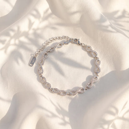 Infinity Sparkle Ladies Bracelet | 925 Sterling Silver