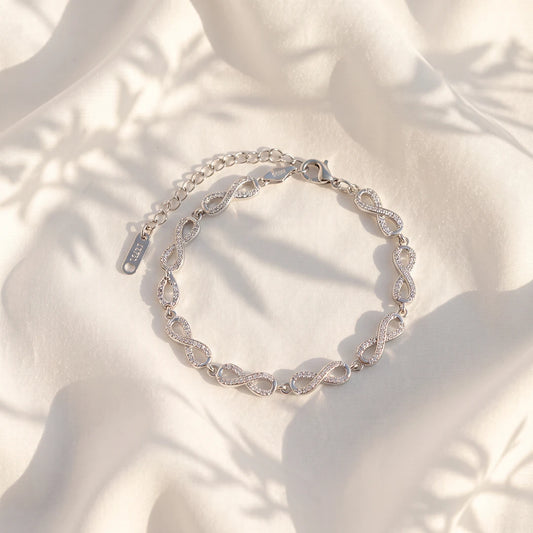 Infinity Sparkle Ladies Bracelet | 925 Sterling Silver