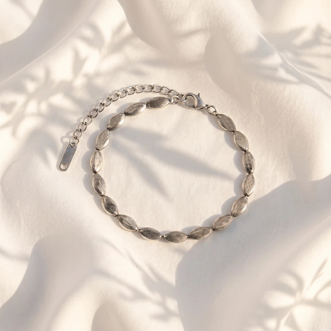 Antique Oval Link Ladies Bracelet | 925 Sterling Silver
