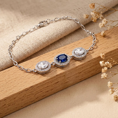 Geometric Square Link Ladies Bracelet | 925 Sterling Silver (Copy)