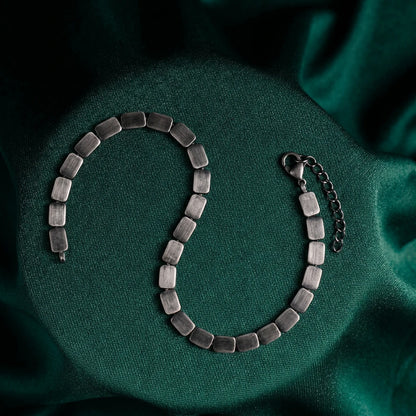 Brushed Square Flex Ladies Bracelet | 925 Sterling Silver