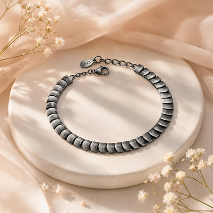 Oxidised Flex Link Ladies Bracelet | 925 Sterling Silver