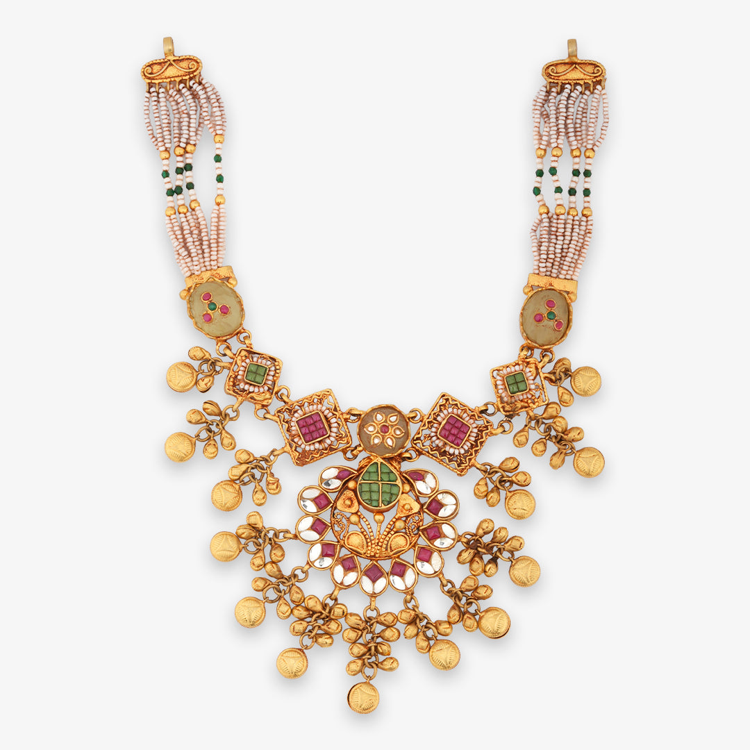 Pearl-Strand Heritage Necklace Set with Matching Earrings