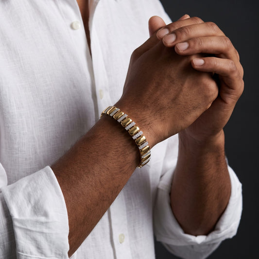 Cushion Pavé Link Bracelet