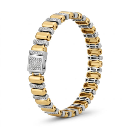Cushion Pavé Link Bracelet