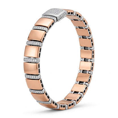 Grand Rose Bar Link Bracelet