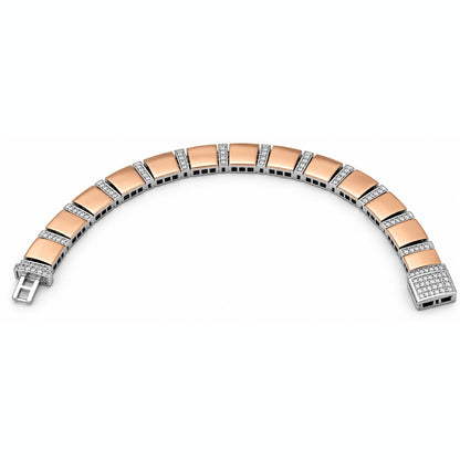 Grand Rose Bar Link Bracelet