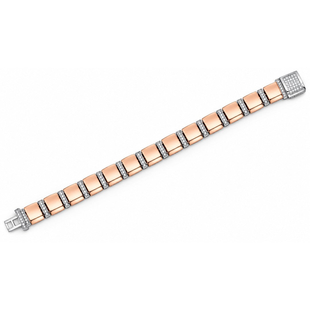 Grand Rose Bar Link Bracelet