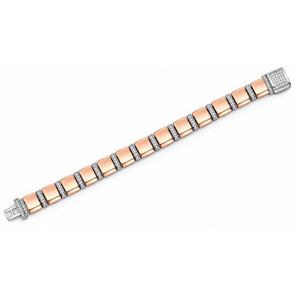 Grand Rose Bar Link Bracelet
