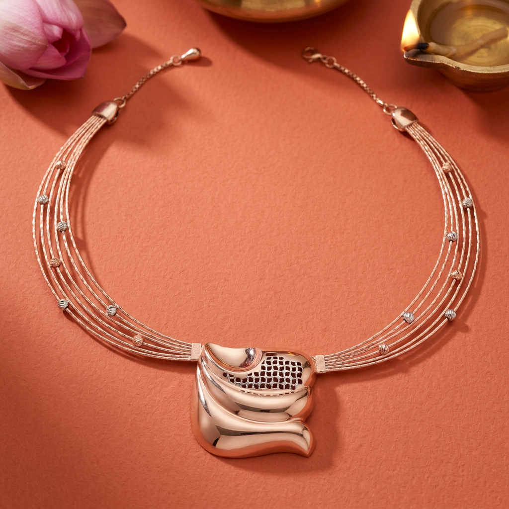 Lehar Wave Collar Necklace