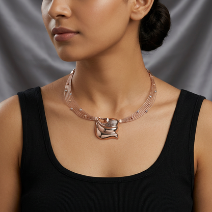 Lehar Wave Collar Necklace