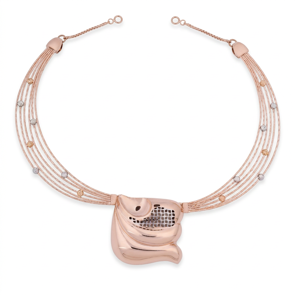 Lehar Wave Collar Necklace