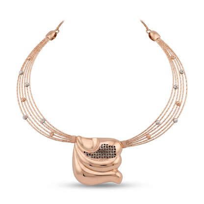 Lehar Wave Collar Necklace