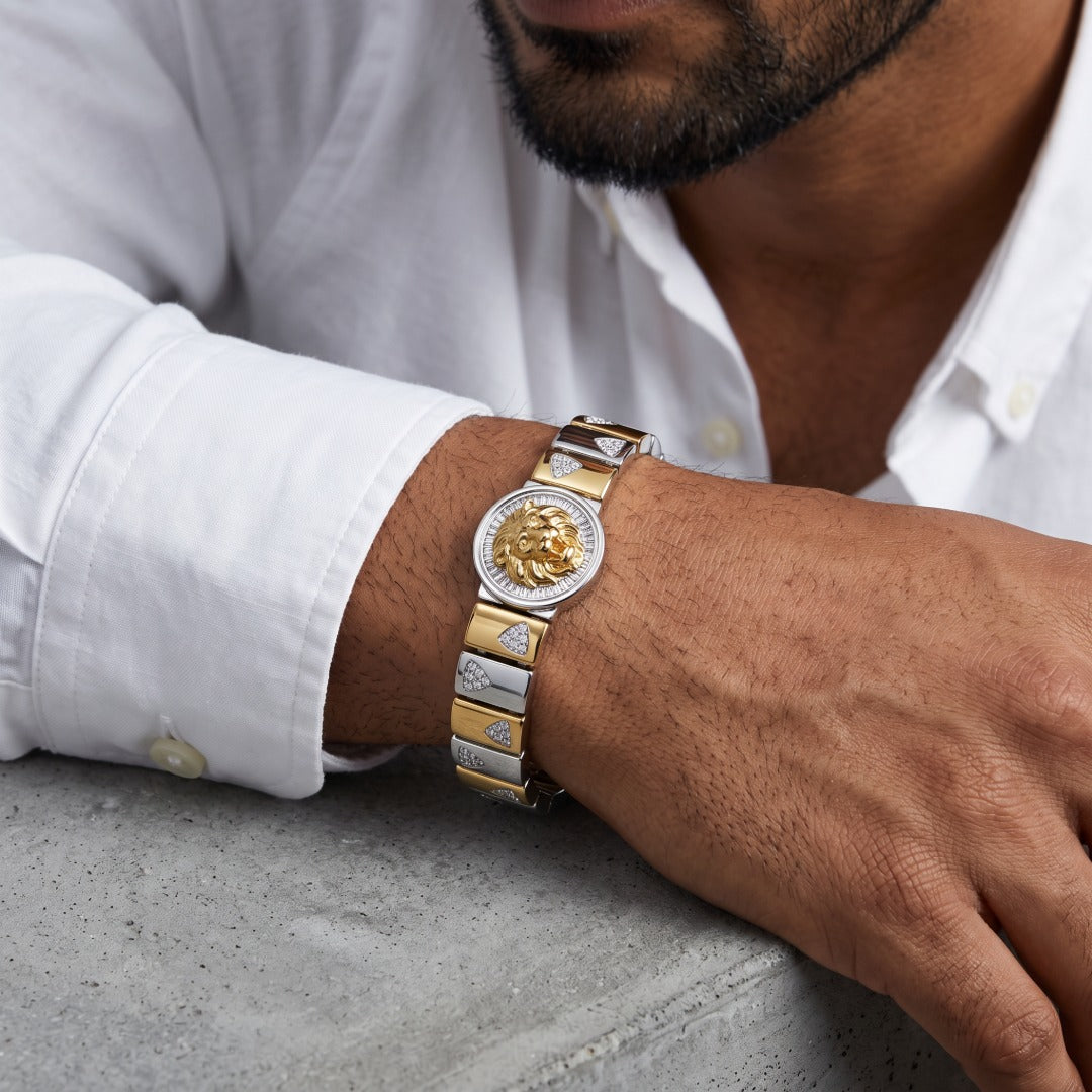 Leo Medallion Link Bracelet