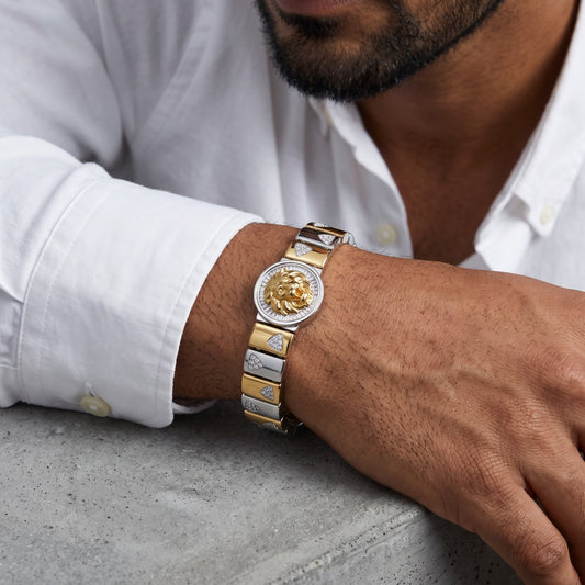 Leo Medallion Link Bracelet