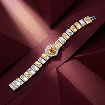 Leo Medallion Link Bracelet