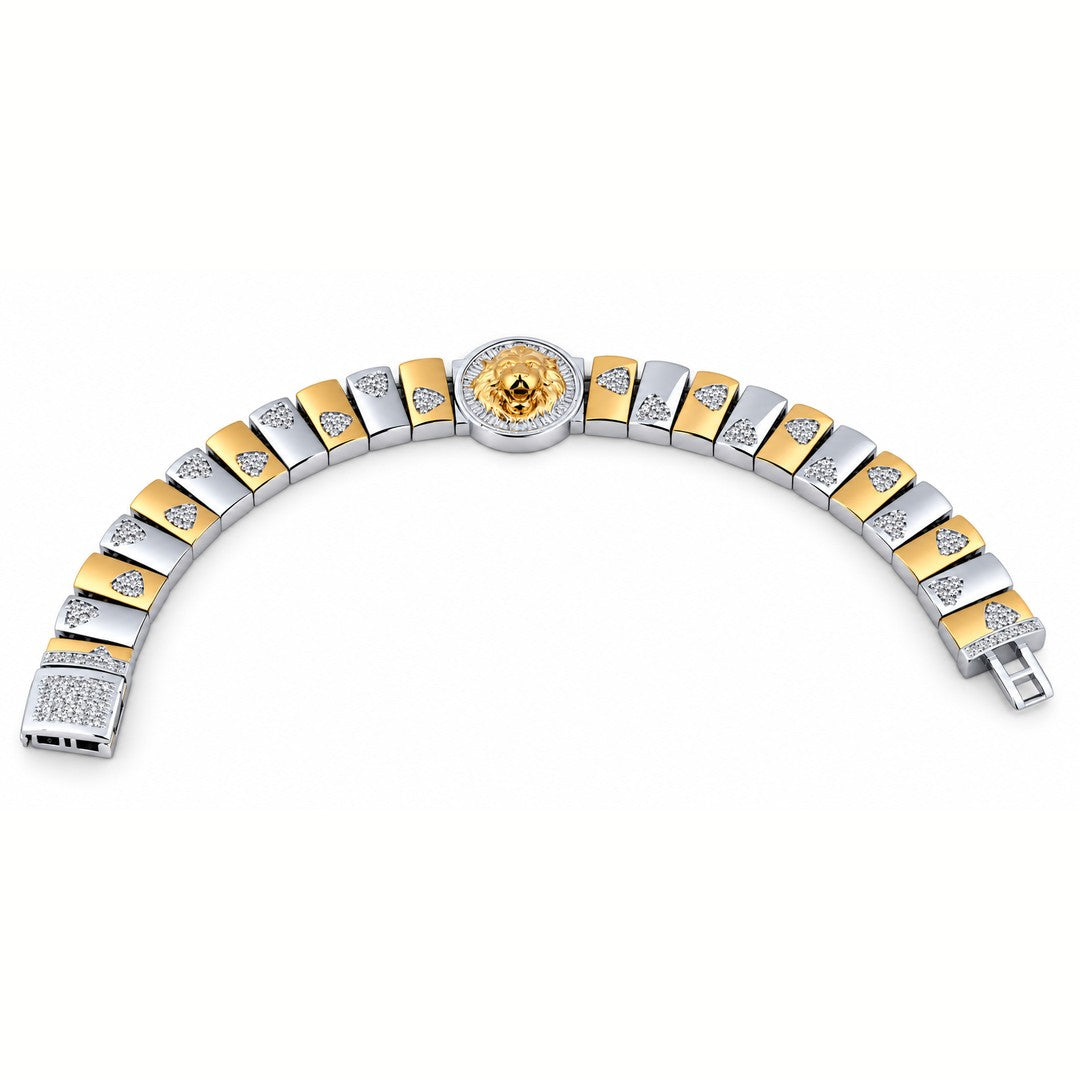 Leo Medallion Link Bracelet