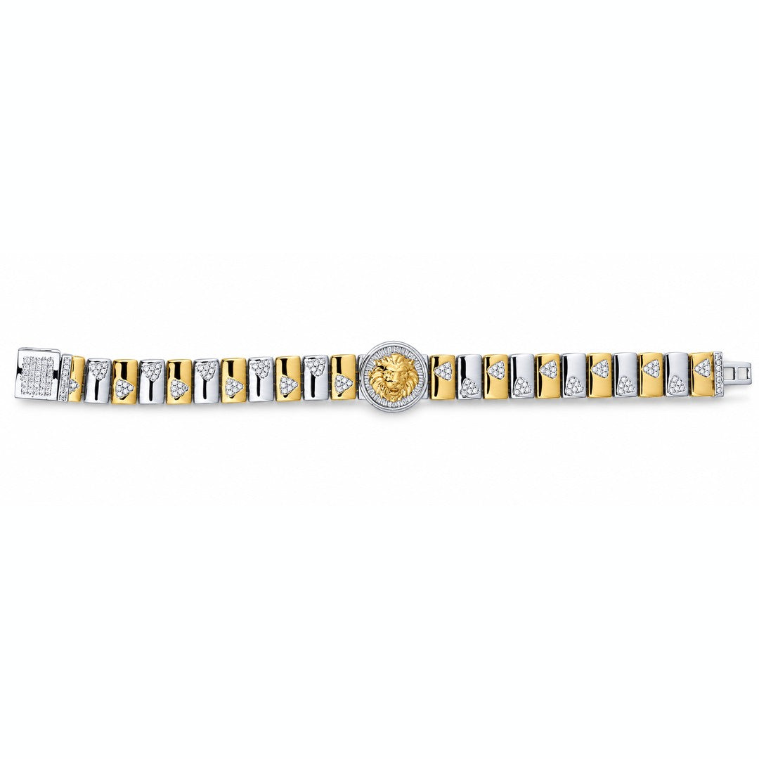 Leo Medallion Link Bracelet