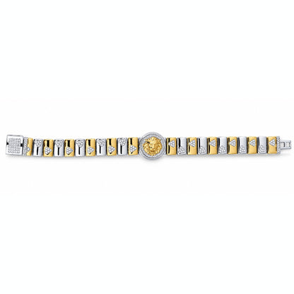 Leo Medallion Link Bracelet