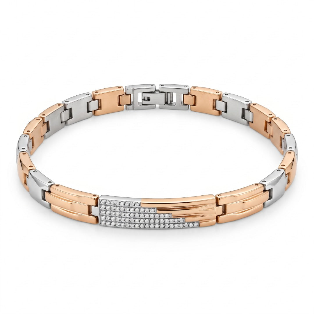 Linear ID Plate Slim Bracelet