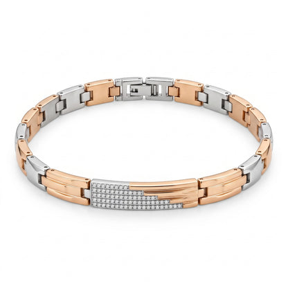 Linear ID Plate Slim Bracelet