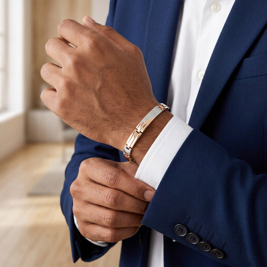 Linear ID Plate Slim Bracelet