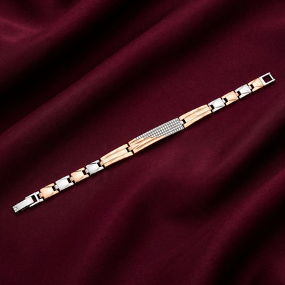 Linear ID Plate Slim Bracelet