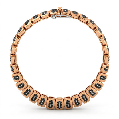 Midnight Oval Stone Bracelet