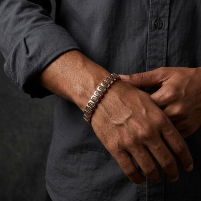 Midnight Oval Stone Bracelet