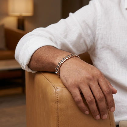 Midnight Oval Stone Bracelet